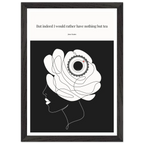 Jane Austen Tea Quote Poster  | Minimalist Line Art Print - INK & FRAME STUDIO