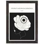 Jane Austen Tea Quote Poster  | Minimalist Line Art Print - INK & FRAME STUDIO