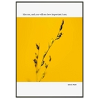 Sylvia Plath Quote Poster – “Kiss Me and You Will See How Important I Am” | Minimalist Literary Wall Art - INK & FRAME STUDIO