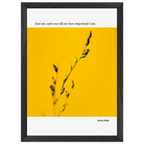 Sylvia Plath Quote Poster – “Kiss Me and You Will See How Important I Am” | Minimalist Literary Wall Art - INK & FRAME STUDIO