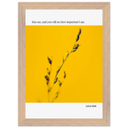 Sylvia Plath Quote Poster – “Kiss Me and You Will See How Important I Am” | Minimalist Literary Wall Art - INK & FRAME STUDIO