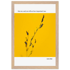 Sylvia Plath Quote Poster – “Kiss Me and You Will See How Important I Am” | Minimalist Literary Wall Art - INK & FRAME STUDIO
