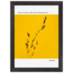 Sylvia Plath Quote Poster – “Kiss Me and You Will See How Important I Am” | Minimalist Literary Wall Art - INK & FRAME STUDIO