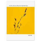 Sylvia Plath Quote Poster – “Kiss Me and You Will See How Important I Am” | Minimalist Literary Wall Art - INK & FRAME STUDIO