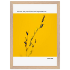 Sylvia Plath Quote Poster – “Kiss Me and You Will See How Important I Am” | Minimalist Literary Wall Art - INK & FRAME STUDIO