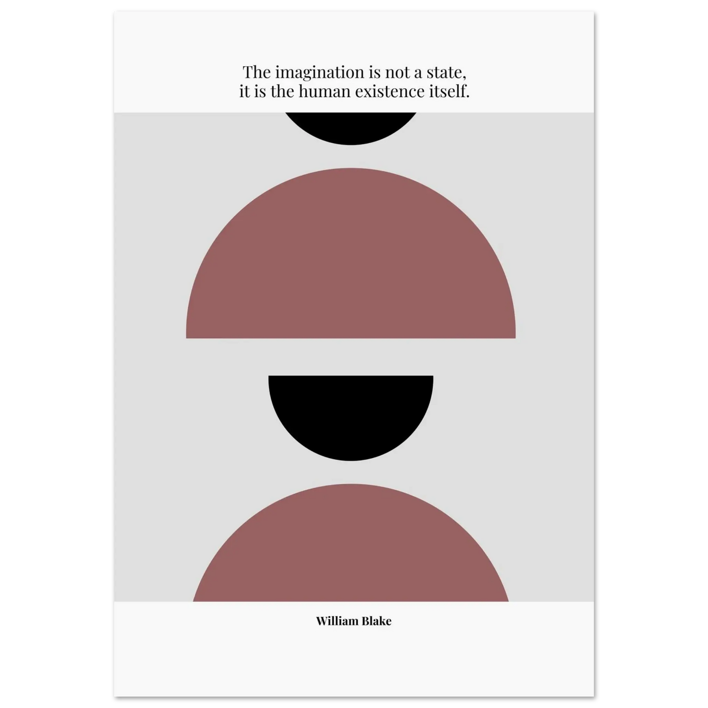 William Blake Quote Poster – “The Imagination Is Not a State” | Minimalist Literary Wall Art - INK & FRAME STUDIO