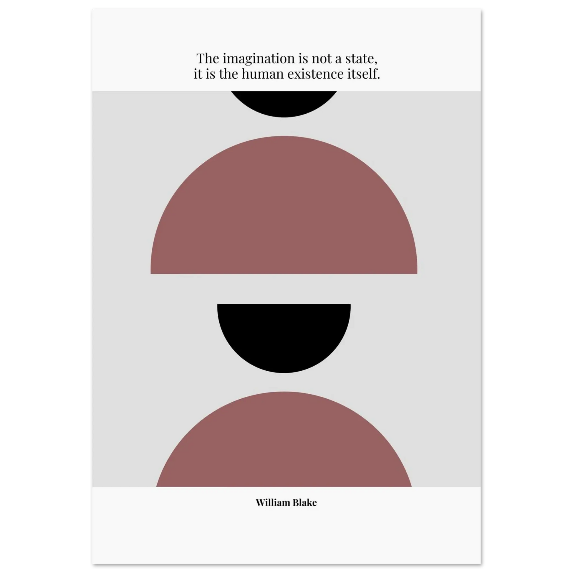 William Blake Quote Poster – “The Imagination Is Not a State” | Minimalist Literary Wall Art - INK & FRAME STUDIO