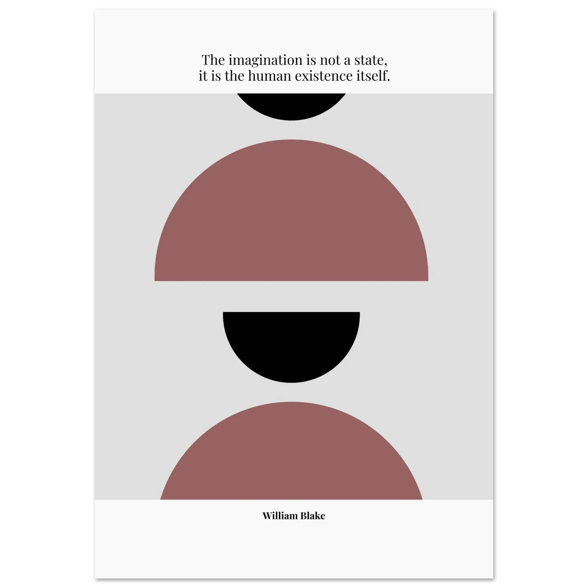 William Blake Quote Poster – “The Imagination Is Not a State” | Minimalist Literary Wall Art - INK & FRAME STUDIO
