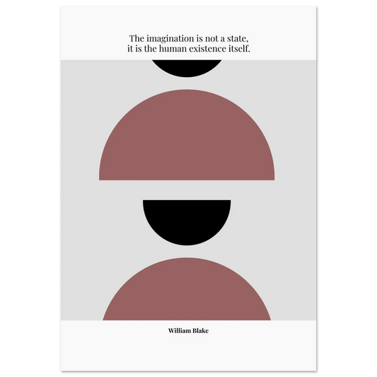 William Blake Quote Poster – “The Imagination Is Not a State” | Minimalist Literary Wall Art - INK & FRAME STUDIO