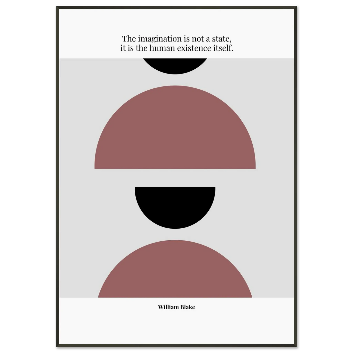 William Blake Quote Poster – “The Imagination Is Not a State” | Minimalist Literary Wall Art - INK & FRAME STUDIO