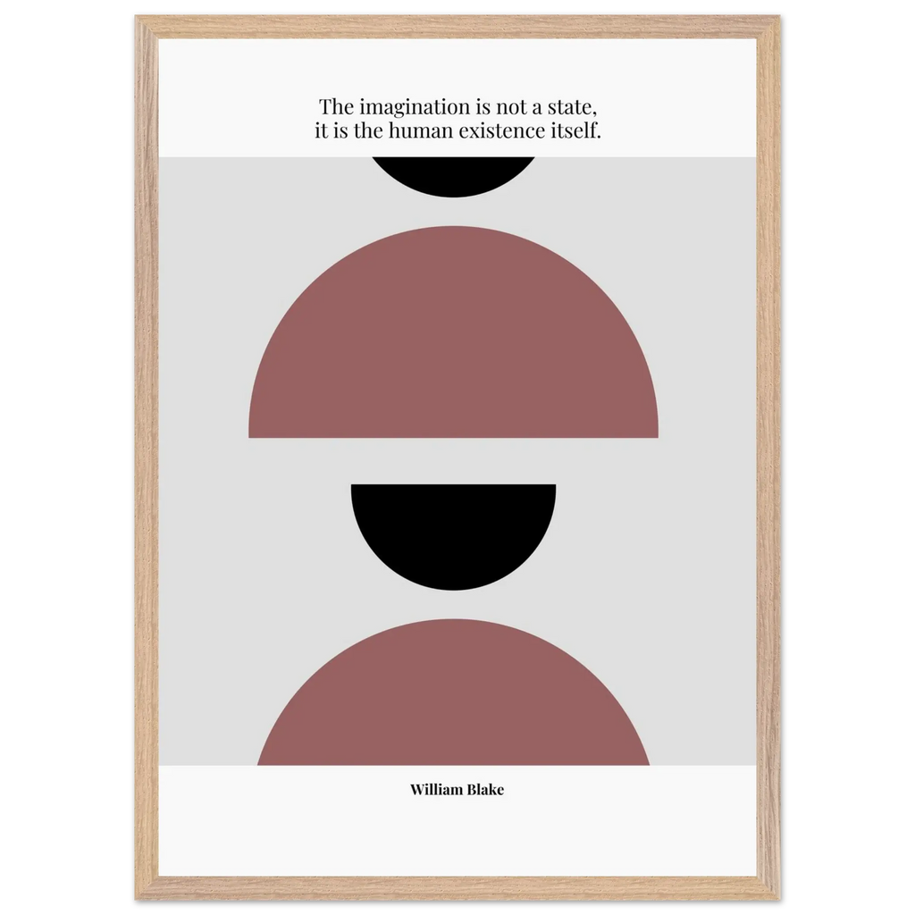 William Blake Quote Poster – “The Imagination Is Not a State” | Minimalist Literary Wall Art - INK & FRAME STUDIO