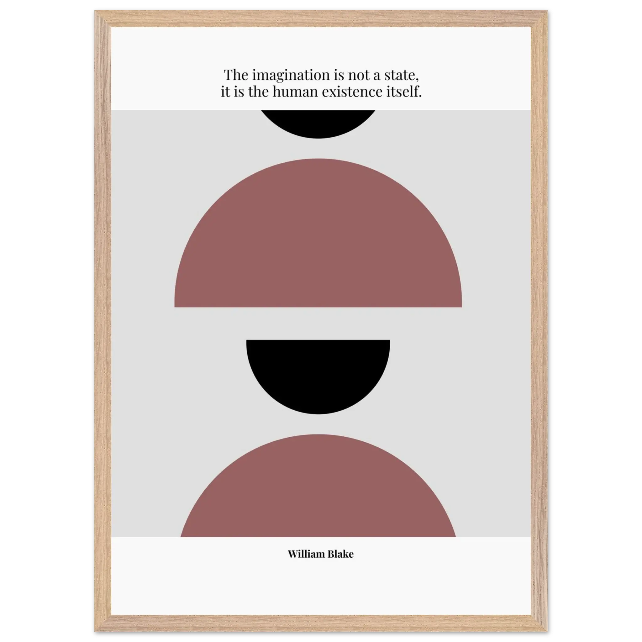 William Blake Quote Poster – “The Imagination Is Not a State” | Minimalist Literary Wall Art - INK & FRAME STUDIO
