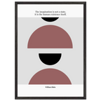William Blake Quote Poster – “The Imagination Is Not a State” | Minimalist Literary Wall Art - INK & FRAME STUDIO
