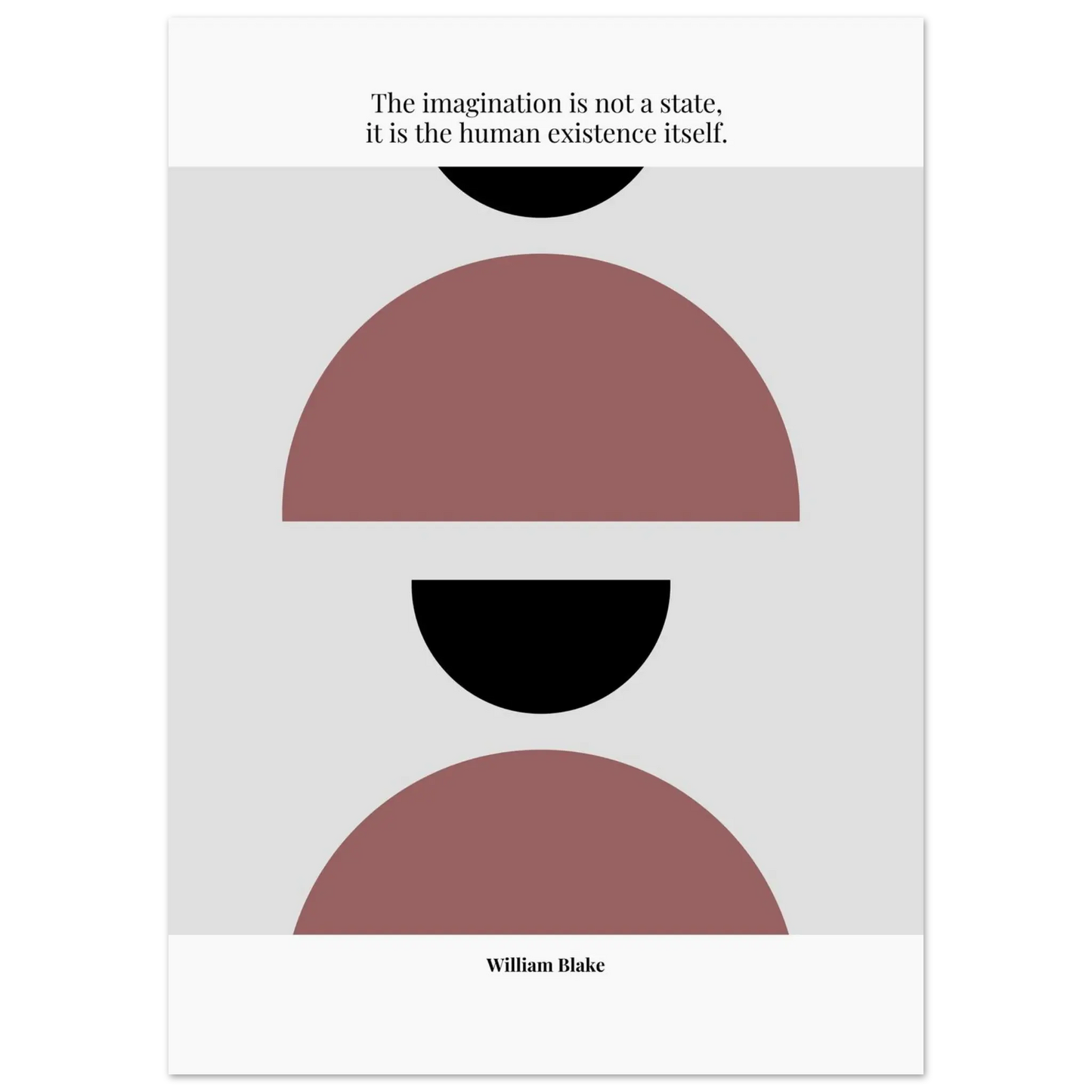 William Blake Quote Poster – “The Imagination Is Not a State” | Minimalist Literary Wall Art - INK & FRAME STUDIO