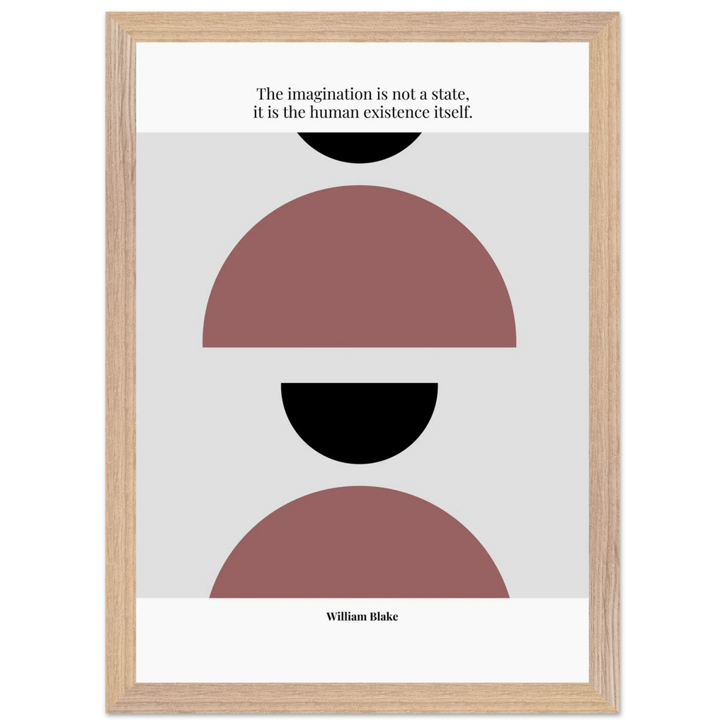 William Blake Quote Poster – “The Imagination Is Not a State” | Minimalist Literary Wall Art - INK & FRAME STUDIO