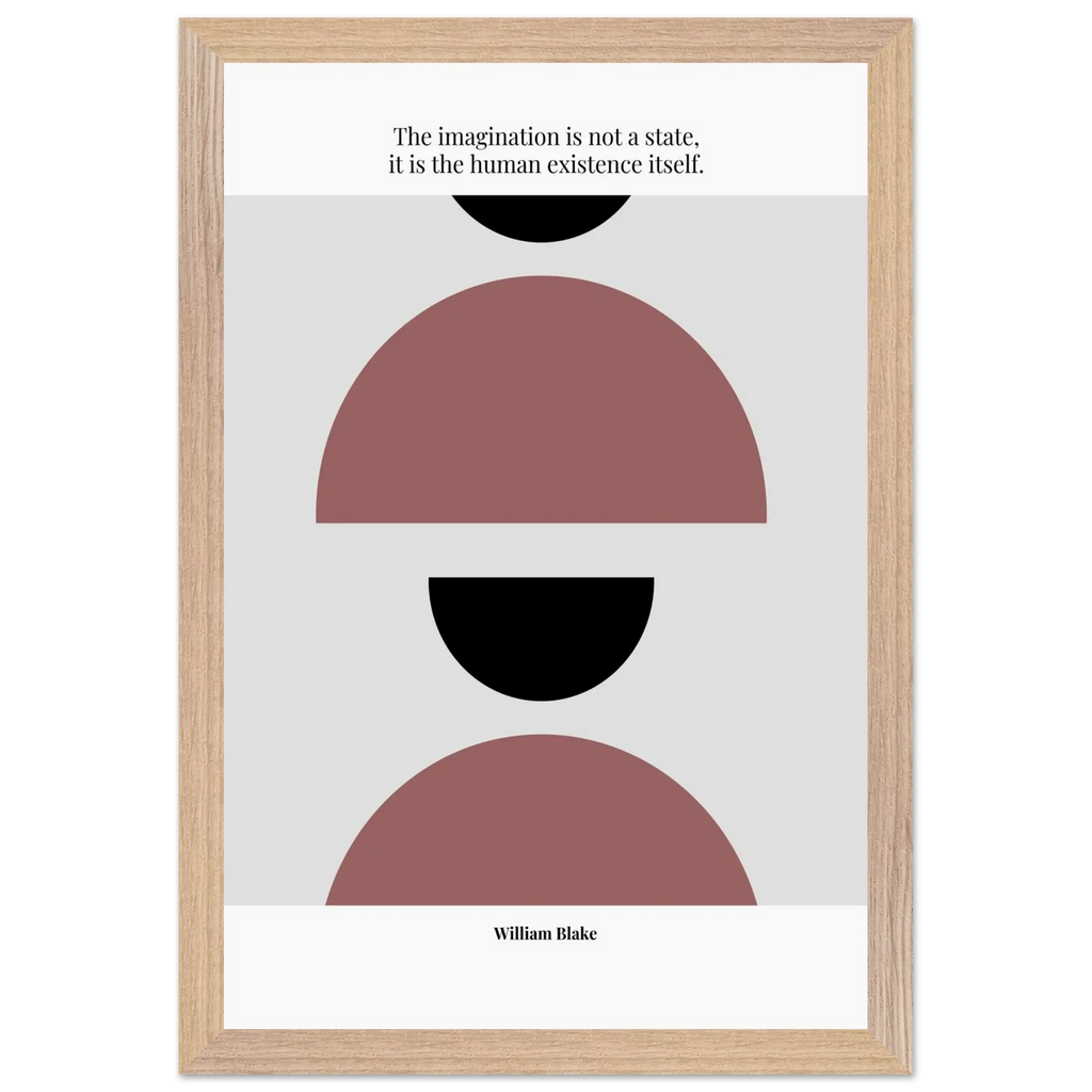 William Blake Quote Poster – “The Imagination Is Not a State” | Minimalist Literary Wall Art - INK & FRAME STUDIO