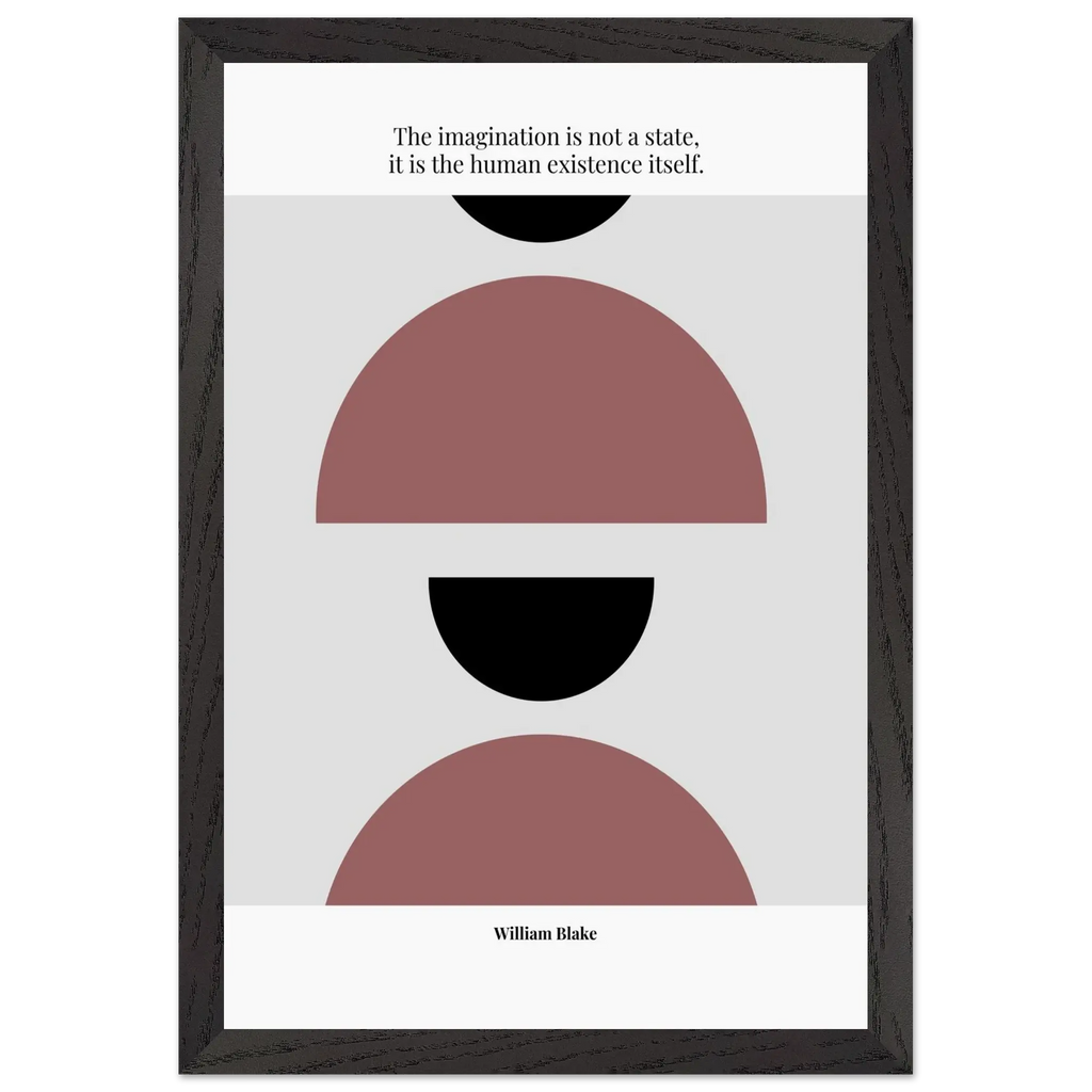 William Blake Quote Poster – “The Imagination Is Not a State” | Minimalist Literary Wall Art - INK & FRAME STUDIO