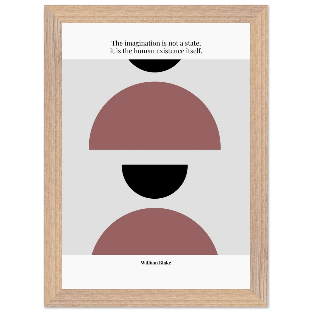 William Blake Quote Poster – “The Imagination Is Not a State” | Minimalist Literary Wall Art - INK & FRAME STUDIO