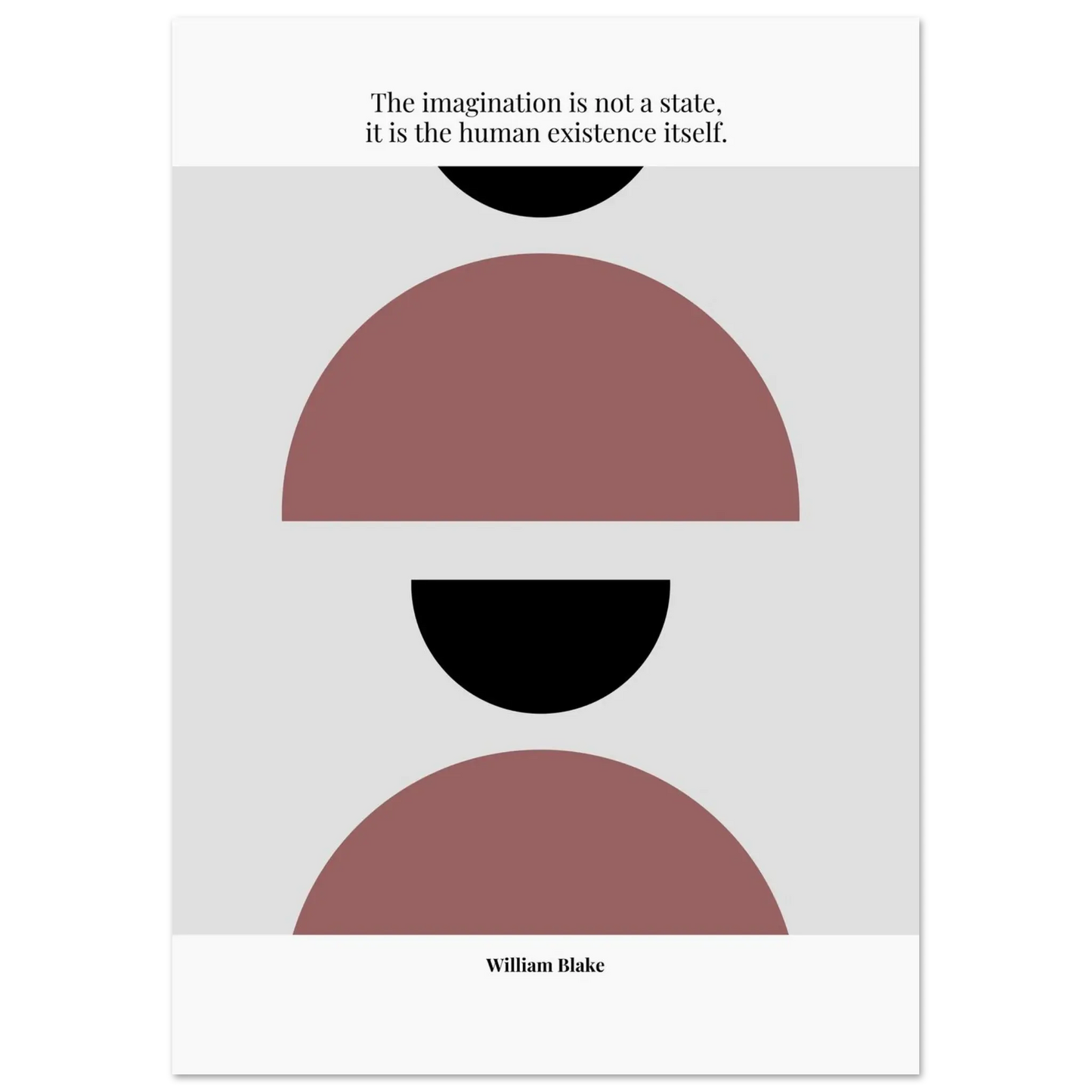 William Blake Quote Poster – “The Imagination Is Not a State” | Minimalist Literary Wall Art - INK & FRAME STUDIO