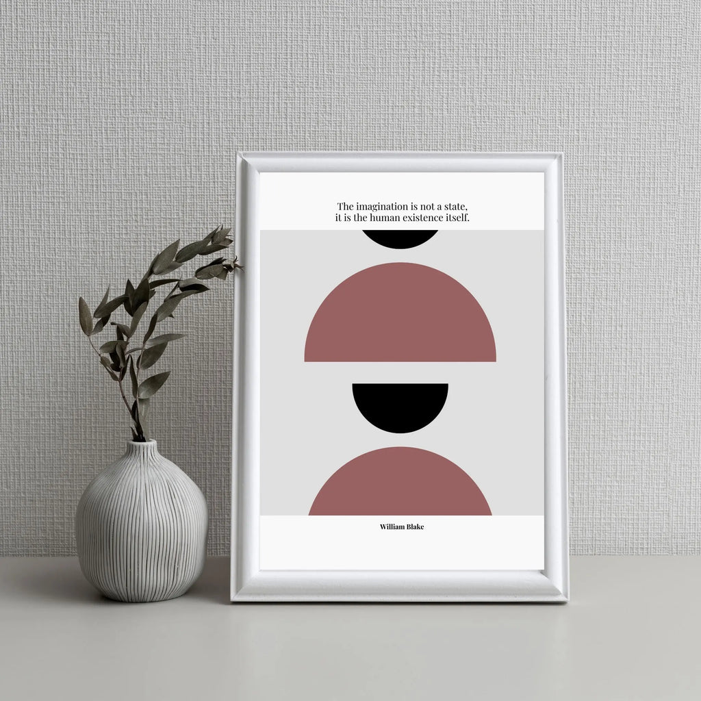 William Blake Quote Poster – “The Imagination Is Not a State” | Minimalist Literary Wall Art - INK & FRAME STUDIO