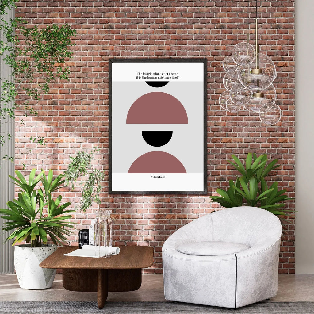 William Blake Quote Poster – “The Imagination Is Not a State” | Minimalist Literary Wall Art - INK & FRAME STUDIO
