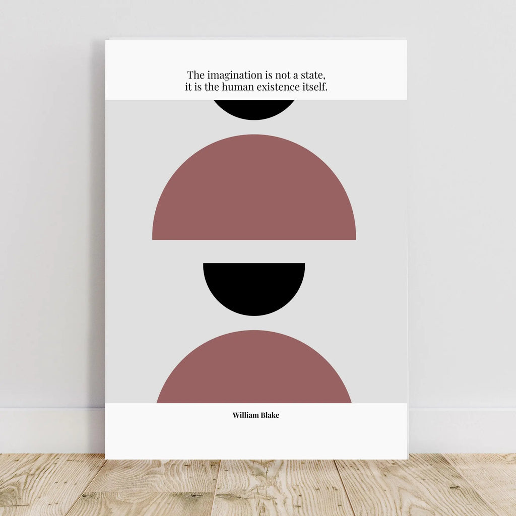 William Blake Quote Poster – “The Imagination Is Not a State” | Minimalist Literary Wall Art - INK & FRAME STUDIO