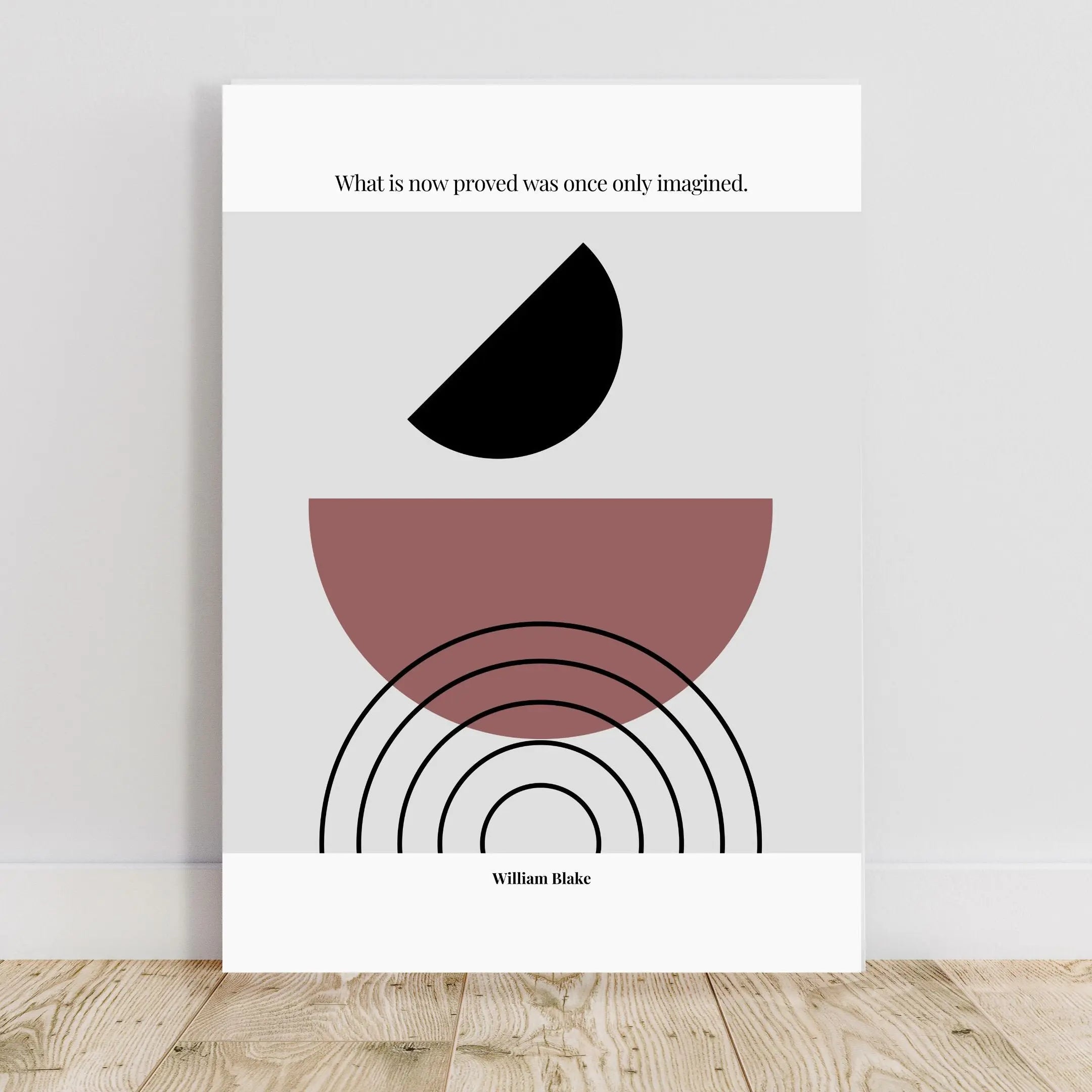 William Blake Quote Poster – “What Is Now Proved Was Once Only Imagined” | Minimalist Literary Wall Art - INK & FRAME STUDIO