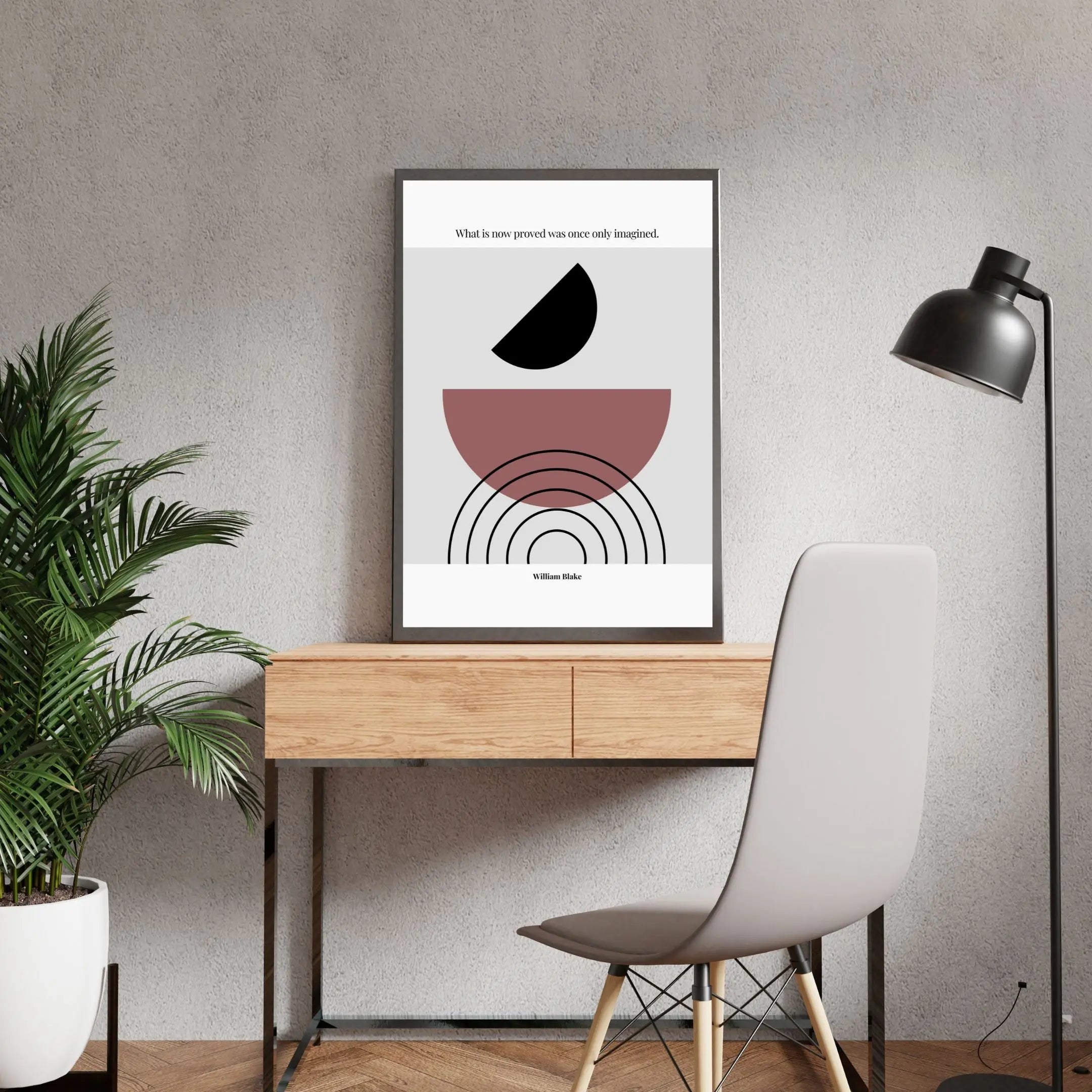 William Blake Quote Poster – “What Is Now Proved Was Once Only Imagined” | Minimalist Literary Wall Art - INK & FRAME STUDIO