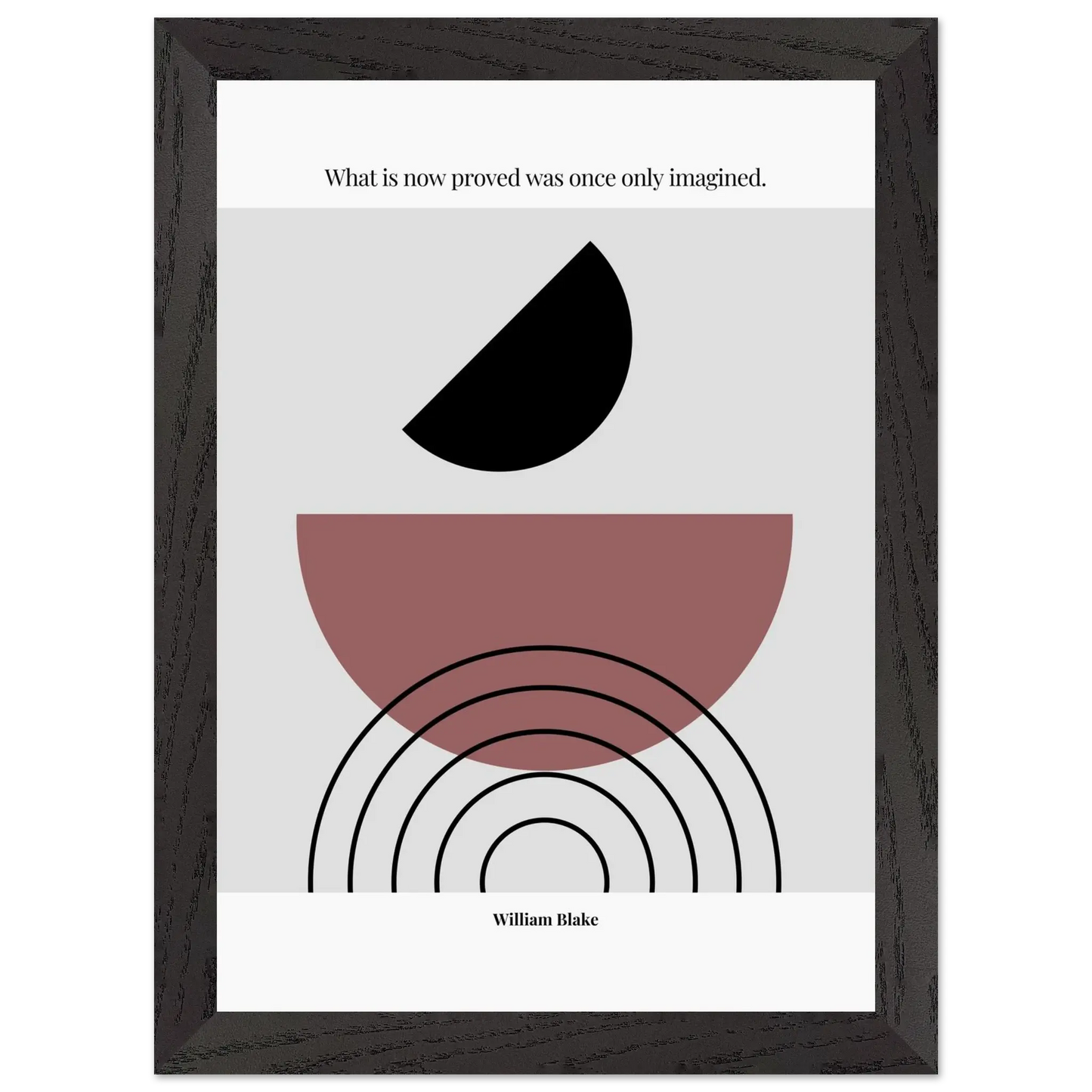 William Blake Quote Poster – “What Is Now Proved Was Once Only Imagined” | Minimalist Literary Wall Art - INK & FRAME STUDIO