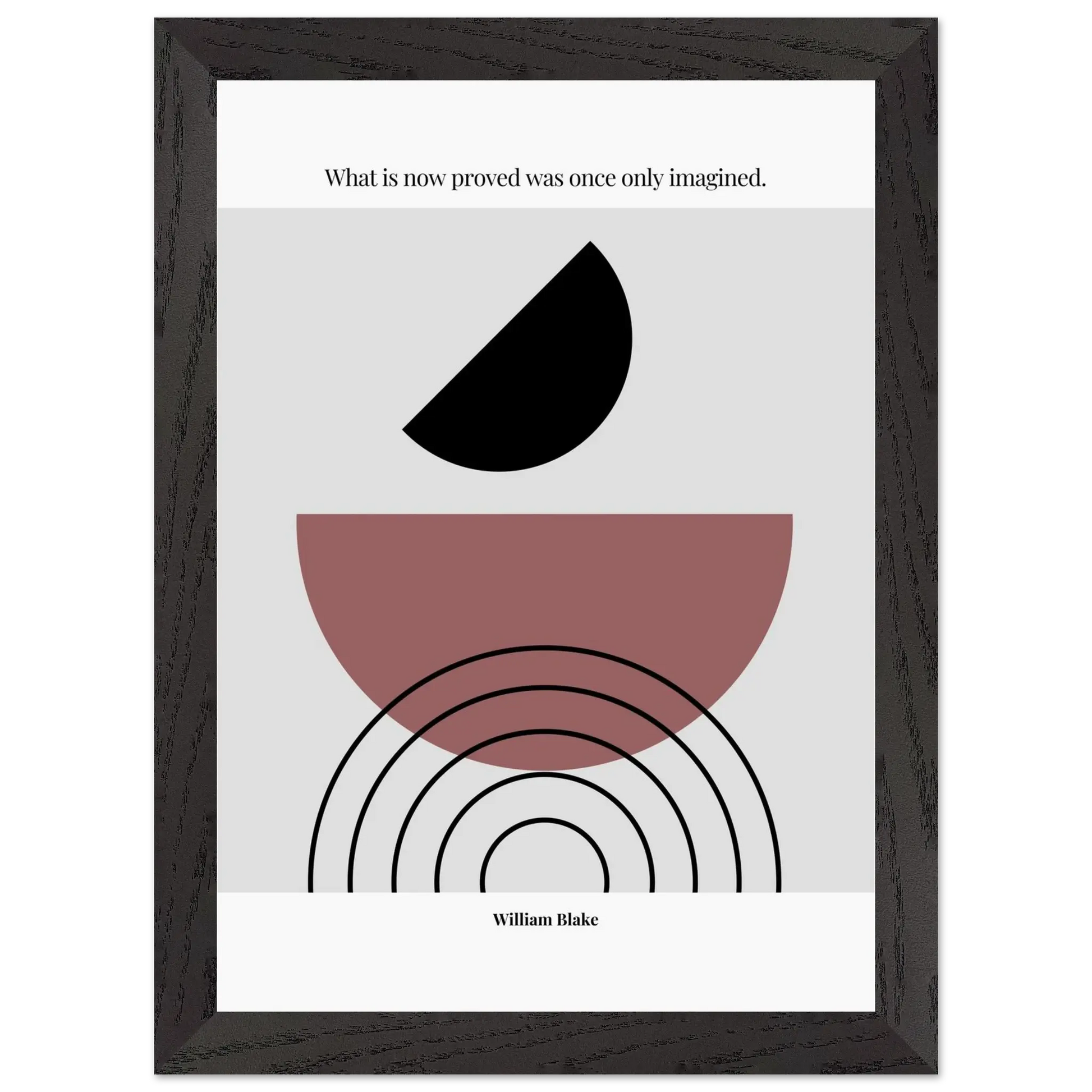 William Blake Quote Poster – “What Is Now Proved Was Once Only Imagined” | Minimalist Literary Wall Art - INK & FRAME STUDIO