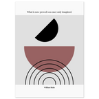 William Blake Quote Poster – “What Is Now Proved Was Once Only Imagined” | Minimalist Literary Wall Art - INK & FRAME STUDIO