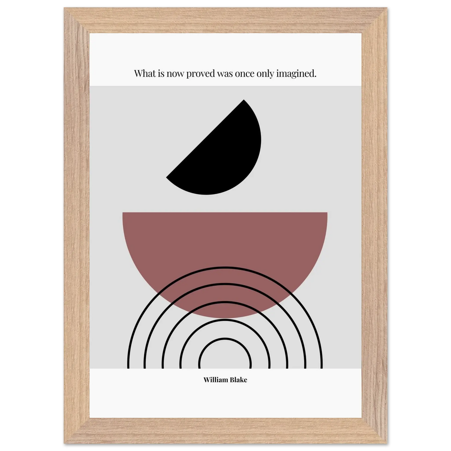 William Blake Quote Poster – “What Is Now Proved Was Once Only Imagined” | Minimalist Literary Wall Art - INK & FRAME STUDIO