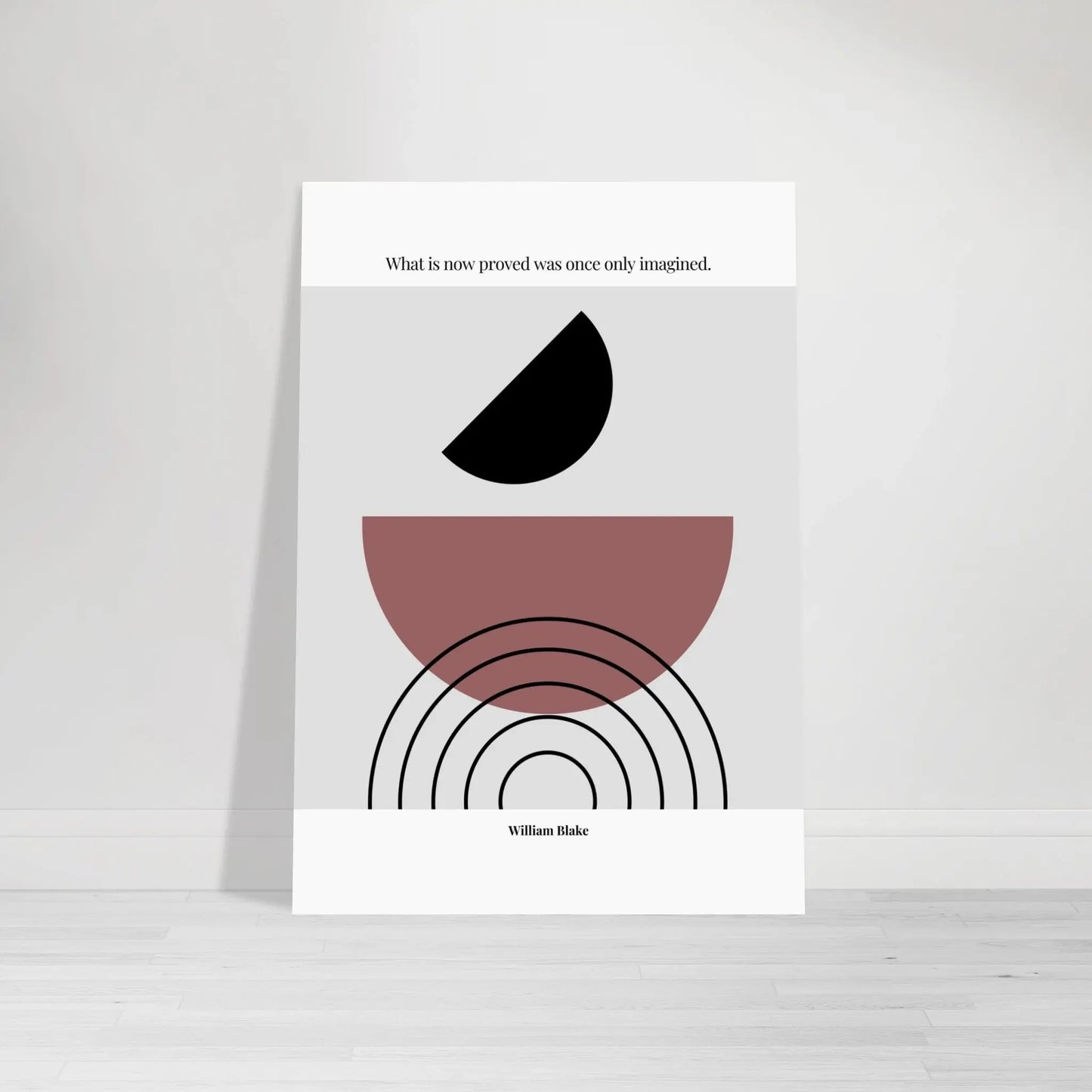 William Blake Quote Poster – “What Is Now Proved Was Once Only Imagined” | Minimalist Literary Wall Art - INK & FRAME STUDIO