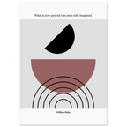 William Blake Quote Poster – “What Is Now Proved Was Once Only Imagined” | Minimalist Literary Wall Art - INK & FRAME STUDIO