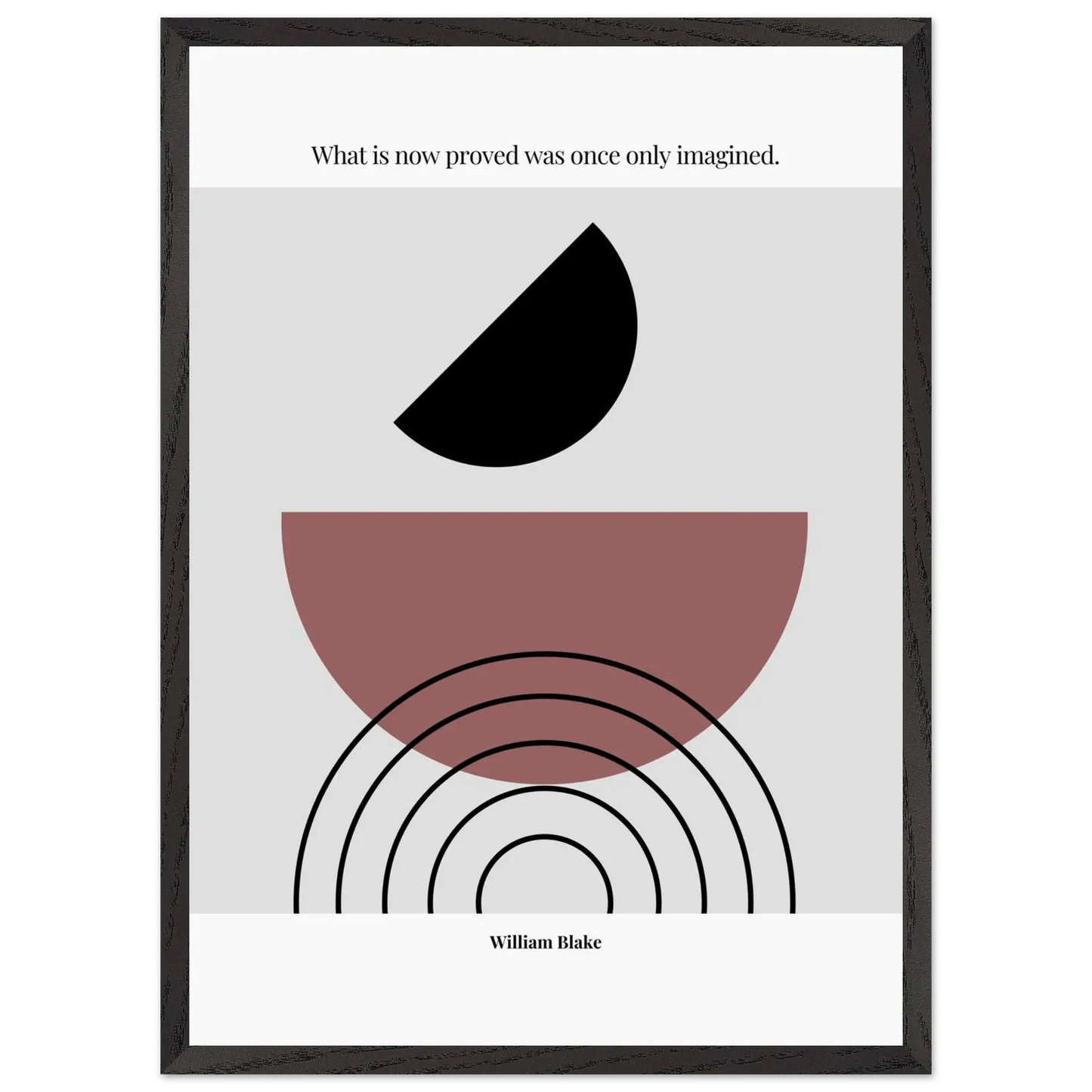 William Blake Quote Poster – “What Is Now Proved Was Once Only Imagined” | Minimalist Literary Wall Art - INK & FRAME STUDIO