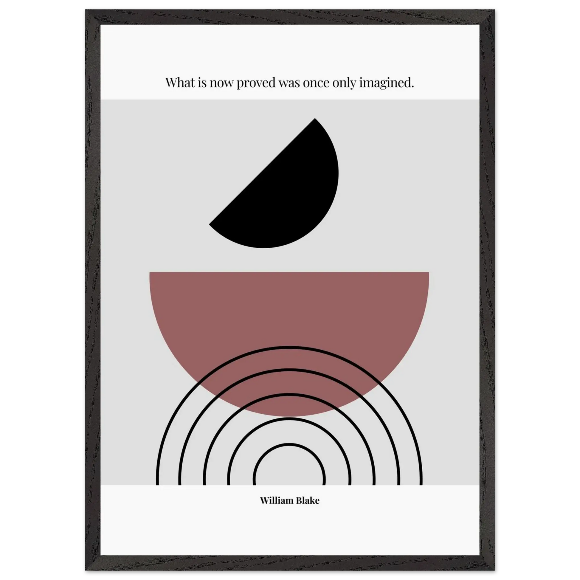 William Blake Quote Poster – “What Is Now Proved Was Once Only Imagined” | Minimalist Literary Wall Art - INK & FRAME STUDIO