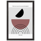 William Blake Quote Poster – “What Is Now Proved Was Once Only Imagined” | Minimalist Literary Wall Art - INK & FRAME STUDIO