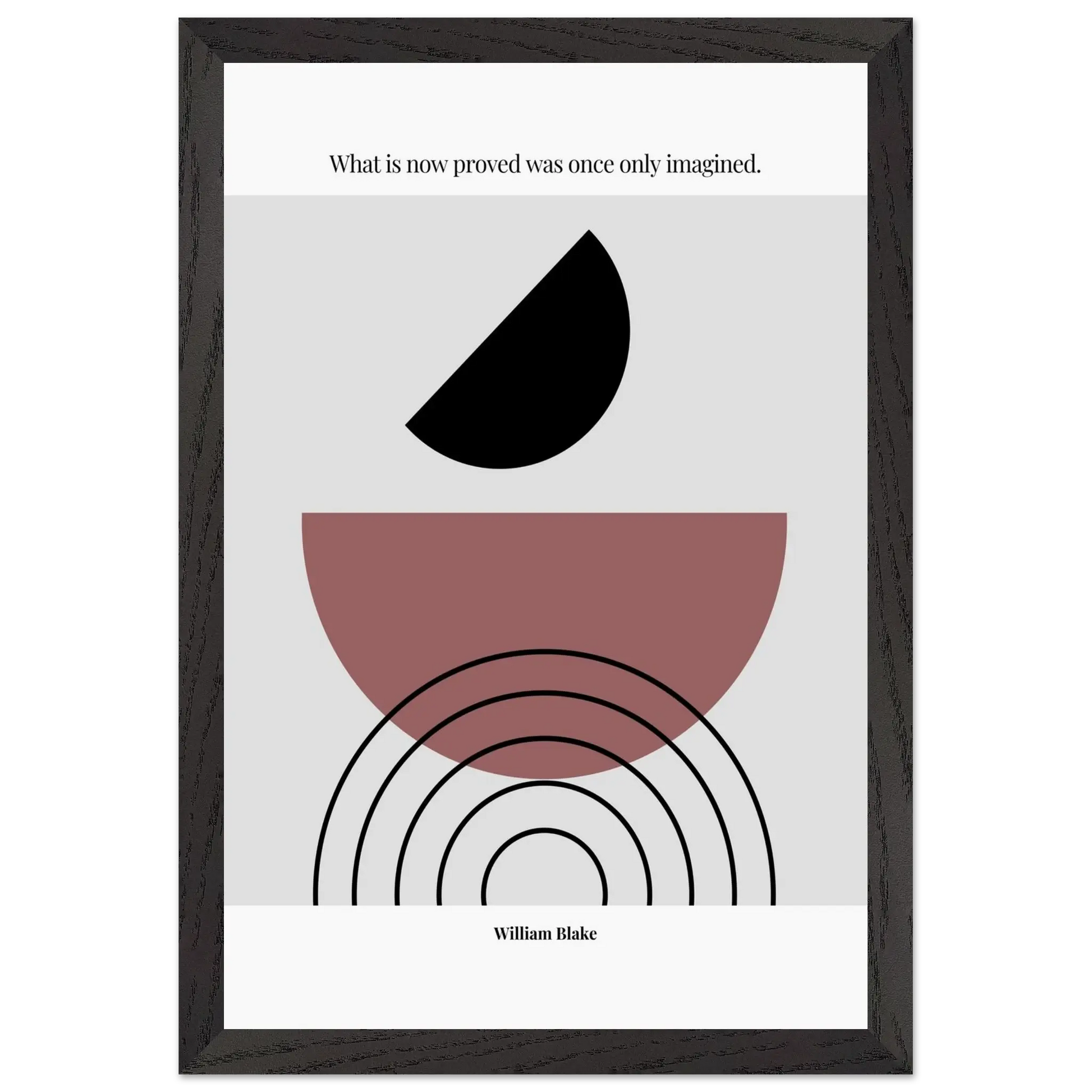 William Blake Quote Poster – “What Is Now Proved Was Once Only Imagined” | Minimalist Literary Wall Art - INK & FRAME STUDIO