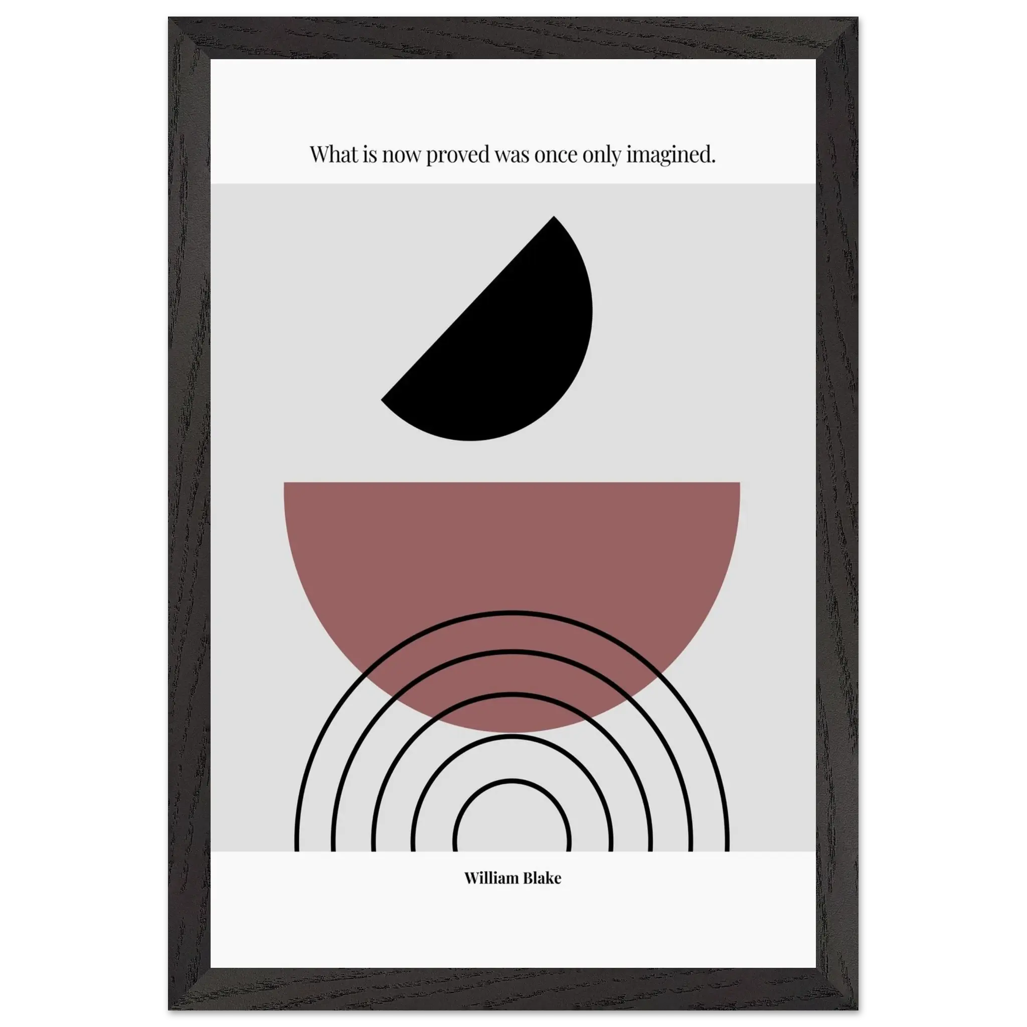 William Blake Quote Poster – “What Is Now Proved Was Once Only Imagined” | Minimalist Literary Wall Art - INK & FRAME STUDIO