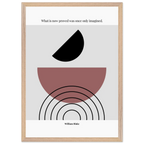 William Blake Quote Poster – “What Is Now Proved Was Once Only Imagined” | Minimalist Literary Wall Art - INK & FRAME STUDIO