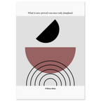 William Blake Quote Poster – “What Is Now Proved Was Once Only Imagined” | Minimalist Literary Wall Art - INK & FRAME STUDIO