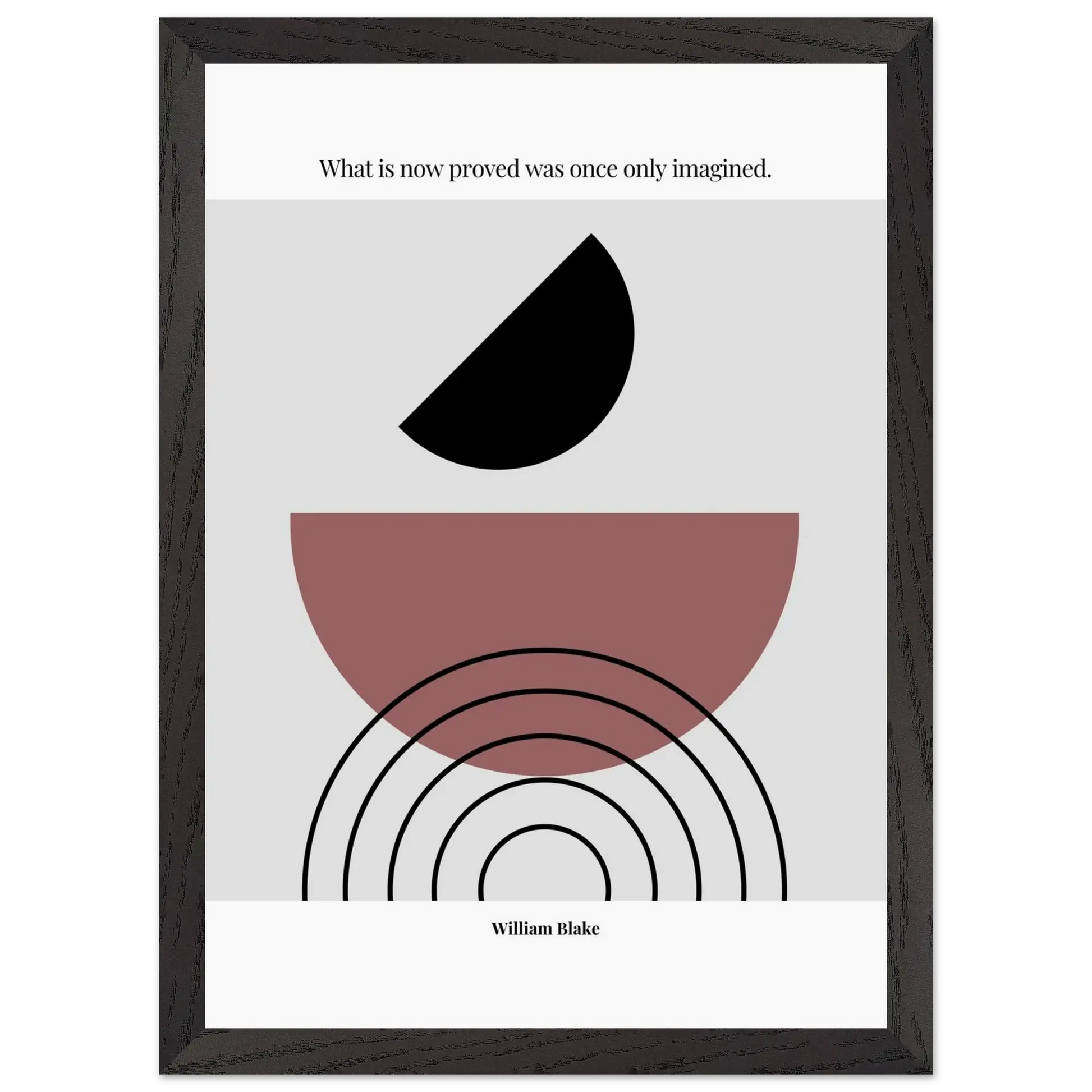 William Blake Quote Poster – “What Is Now Proved Was Once Only Imagined” | Minimalist Literary Wall Art - INK & FRAME STUDIO