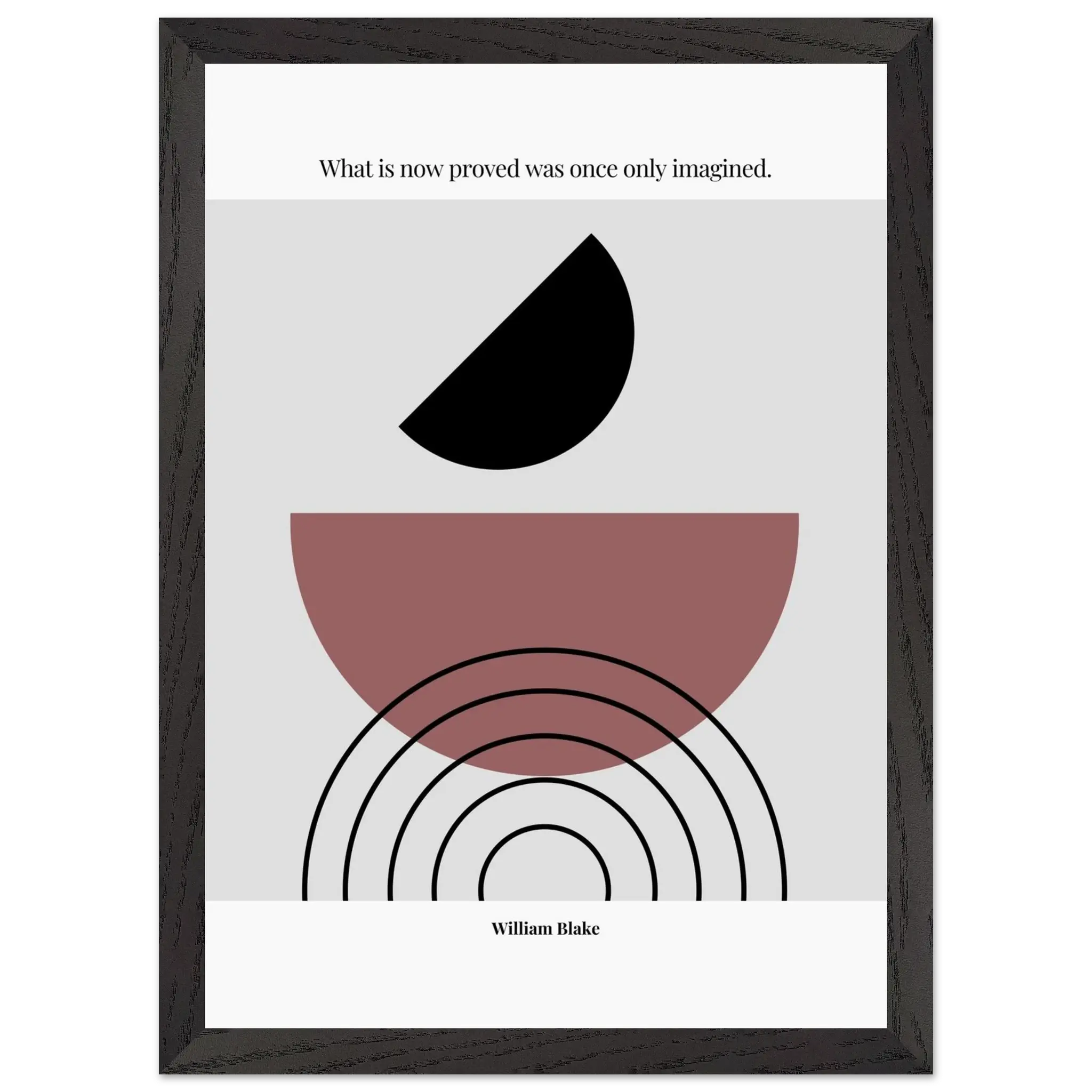 William Blake Quote Poster – “What Is Now Proved Was Once Only Imagined” | Minimalist Literary Wall Art - INK & FRAME STUDIO