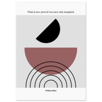 William Blake Quote Poster – “What Is Now Proved Was Once Only Imagined” | Minimalist Literary Wall Art - INK & FRAME STUDIO