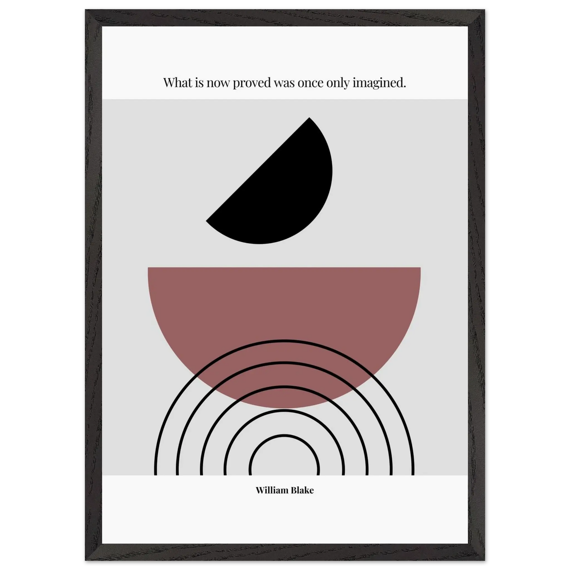 William Blake Quote Poster – “What Is Now Proved Was Once Only Imagined” | Minimalist Literary Wall Art - INK & FRAME STUDIO