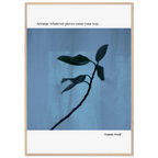 Virginia Woolf Quote Poster – “Arrange Whatever Pieces Come Your Way” | Minimalist Literary Wall Art - INK & FRAME STUDIO