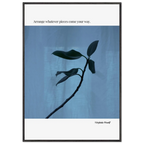 Virginia Woolf Quote Poster – “Arrange Whatever Pieces Come Your Way” | Minimalist Literary Wall Art - INK & FRAME STUDIO