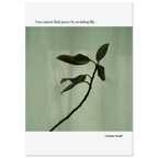 Virginia Woolf Quote Poster – “You Cannot Find Peace by Avoiding Life” | Minimalist Literary Wall Art - INK & FRAME STUDIO