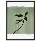 Virginia Woolf Quote Poster – “You Cannot Find Peace by Avoiding Life” | Minimalist Literary Wall Art - INK & FRAME STUDIO