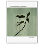 Virginia Woolf Quote Poster – “You Cannot Find Peace by Avoiding Life” | Minimalist Literary Wall Art - INK & FRAME STUDIO